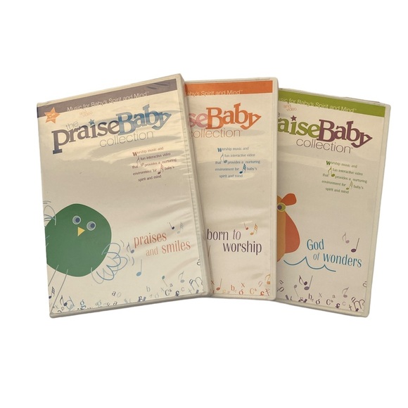 Kids “Praise The Baby Collection” Set Of 3 DVDs - Picture 1 of 8